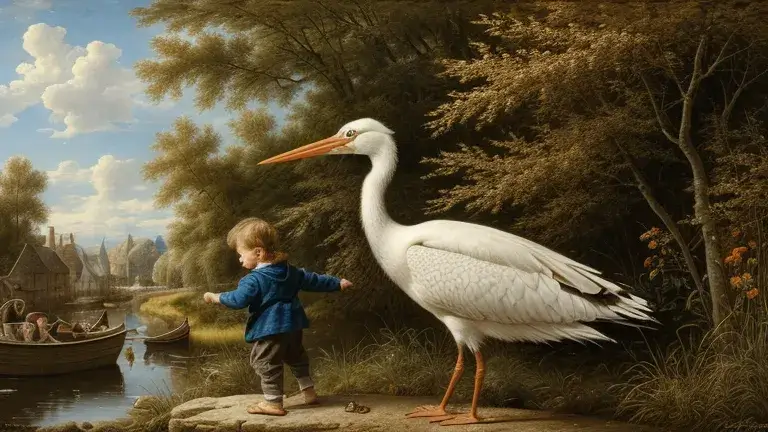 Benedek Elek: A gólya és a kisfiú